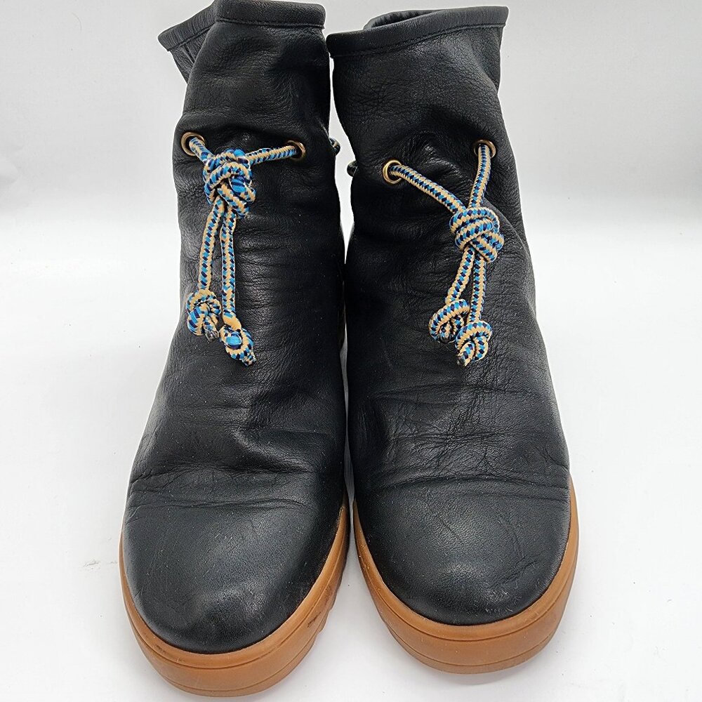 Shoe the Bear Women's Black Leather Ankle Boots Size US 10 Stylish Comfort